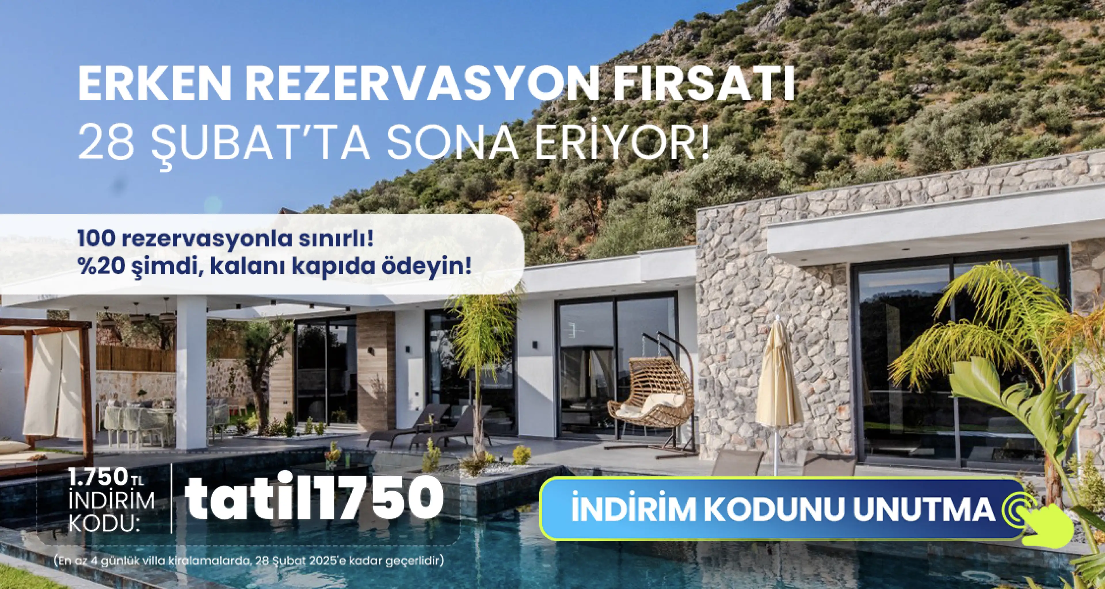 Erken Rezervayon Fırsatı