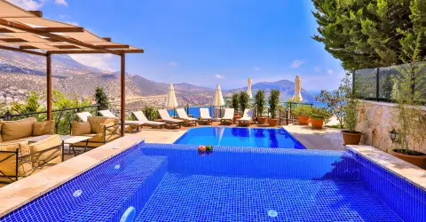 Villa Panoroma Duo Kalkan Genis Aileler Için Ideal Villa