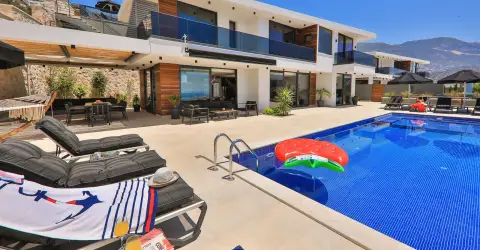 Villa Nymphe Kalkan Deniz Manzaralı Lüks Villa