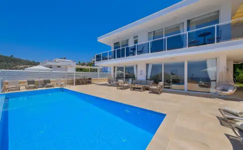 Villa Limuiere 1 Kalkan Deniz Manzaralı Geniş Aileler İçin Uygun Villa